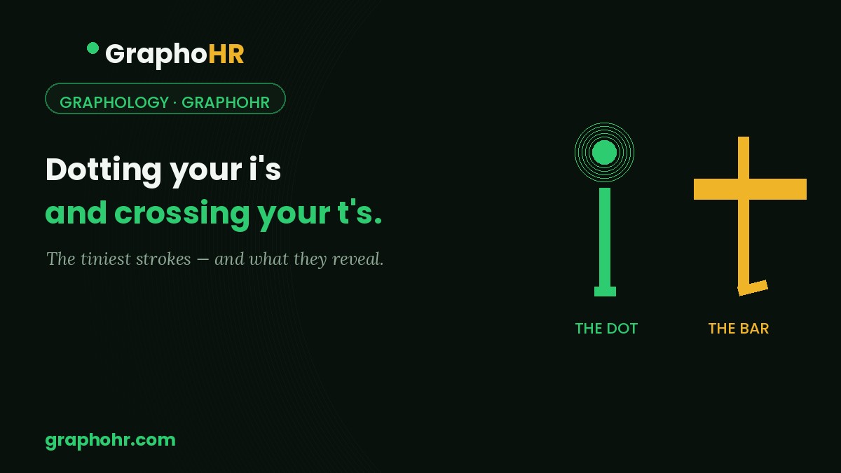 Dotting your i's and crossing your t's