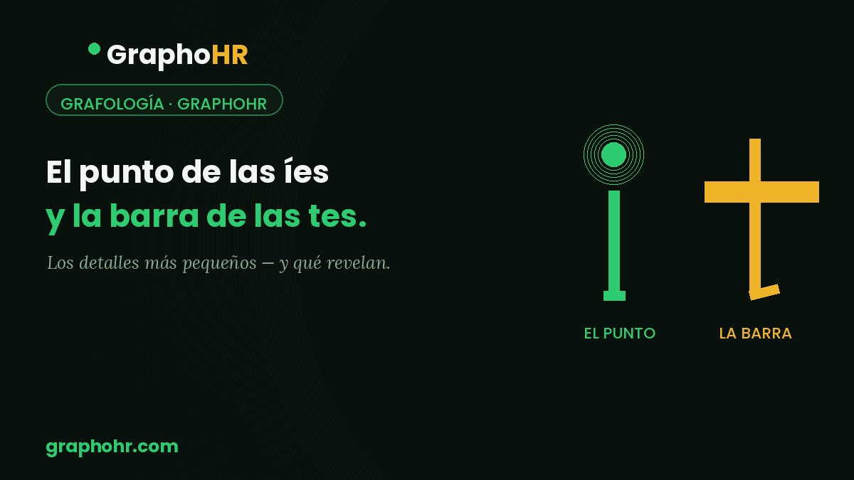 El punto de las íes y la barra de las tes