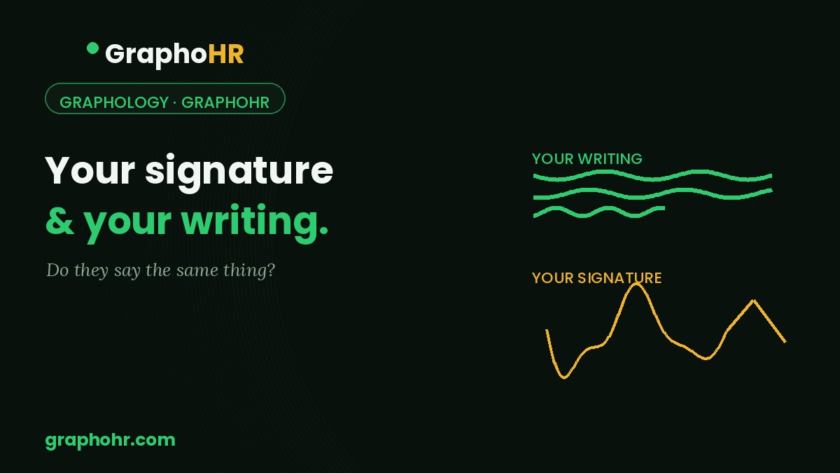 Your signature and your handwriting