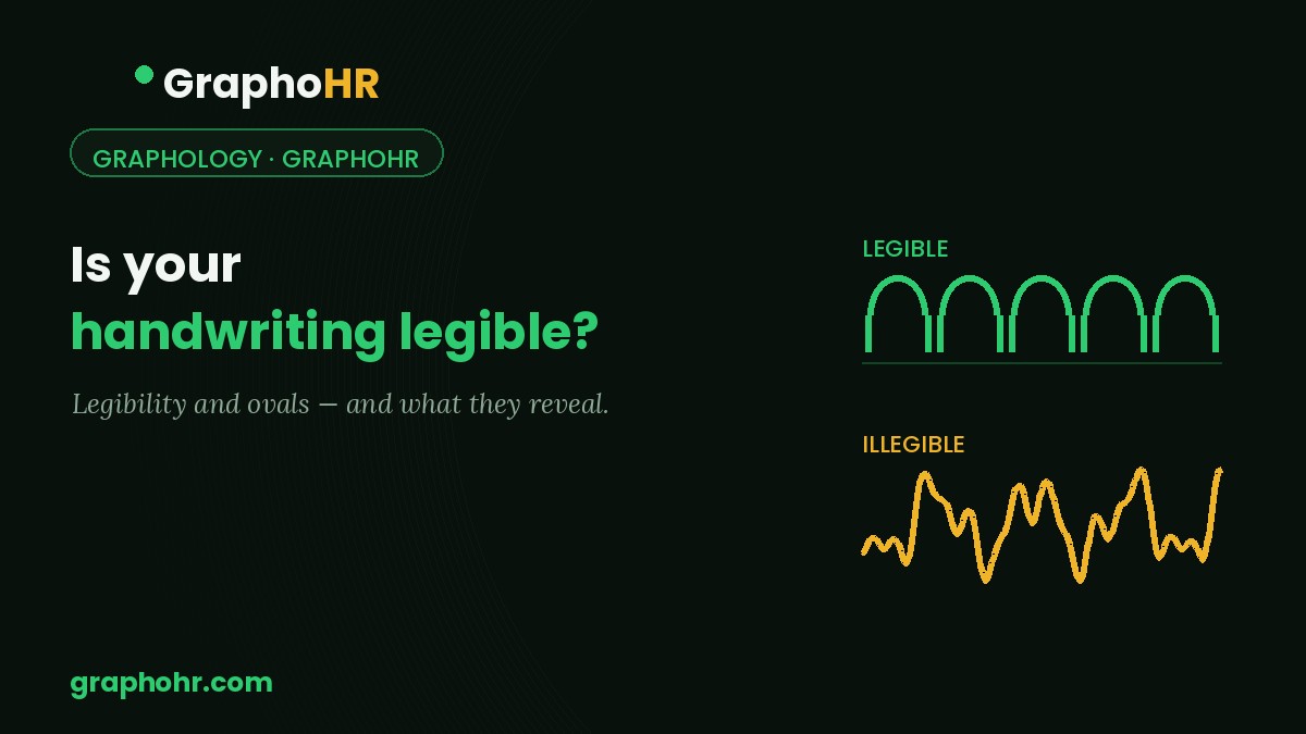 Is your handwriting legible? What clarity and your ovals say