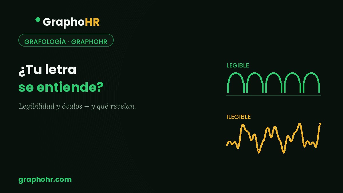 ¿Tu letra es legible? Qué dicen la claridad y los óvalos