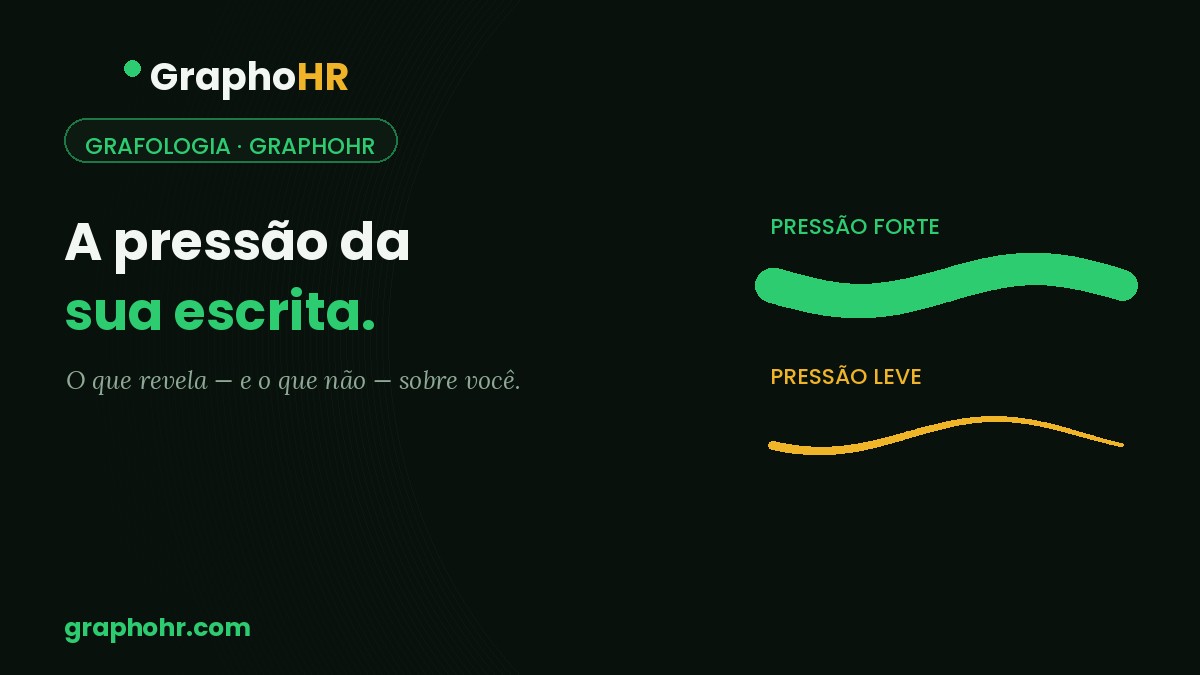 A pressão da sua escrita