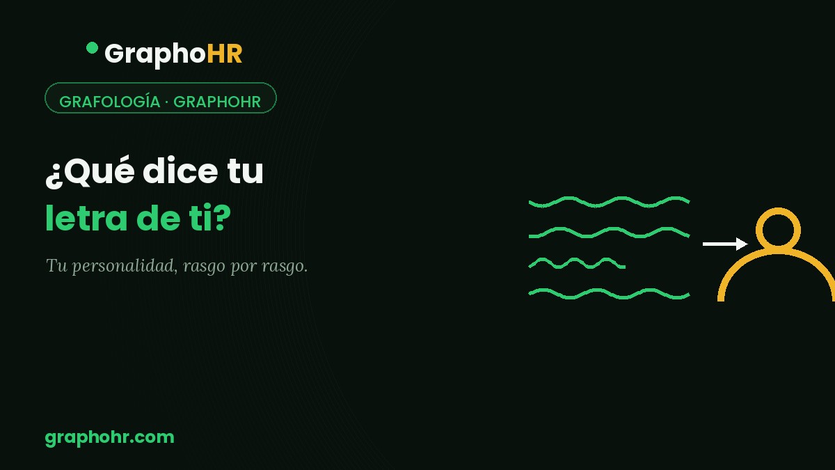 ¿Qué dice tu letra de ti? La guía por rasgos de personalidad
